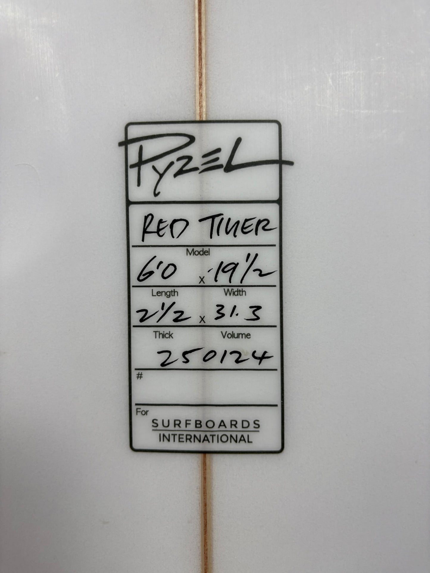 Pyzel Red Tiger 6'0'' | 31.3 L
