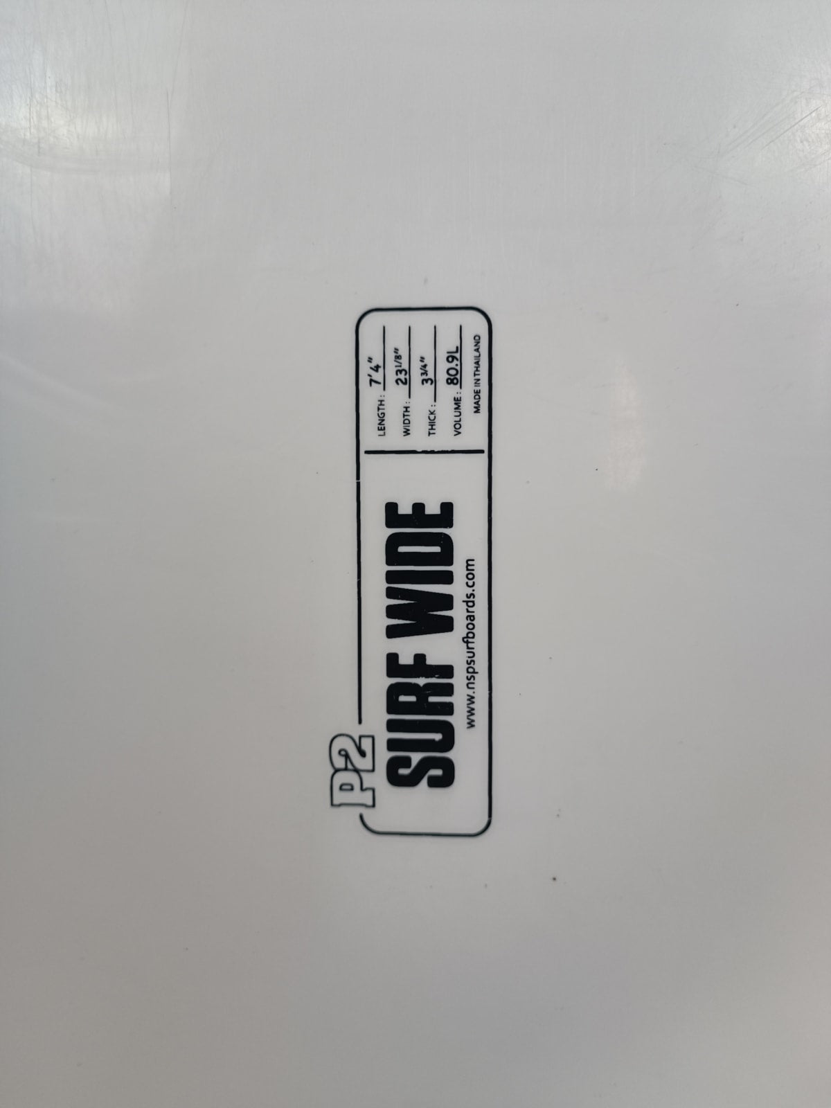 NSP P2 surf wide 7'4'' | 80.9 L