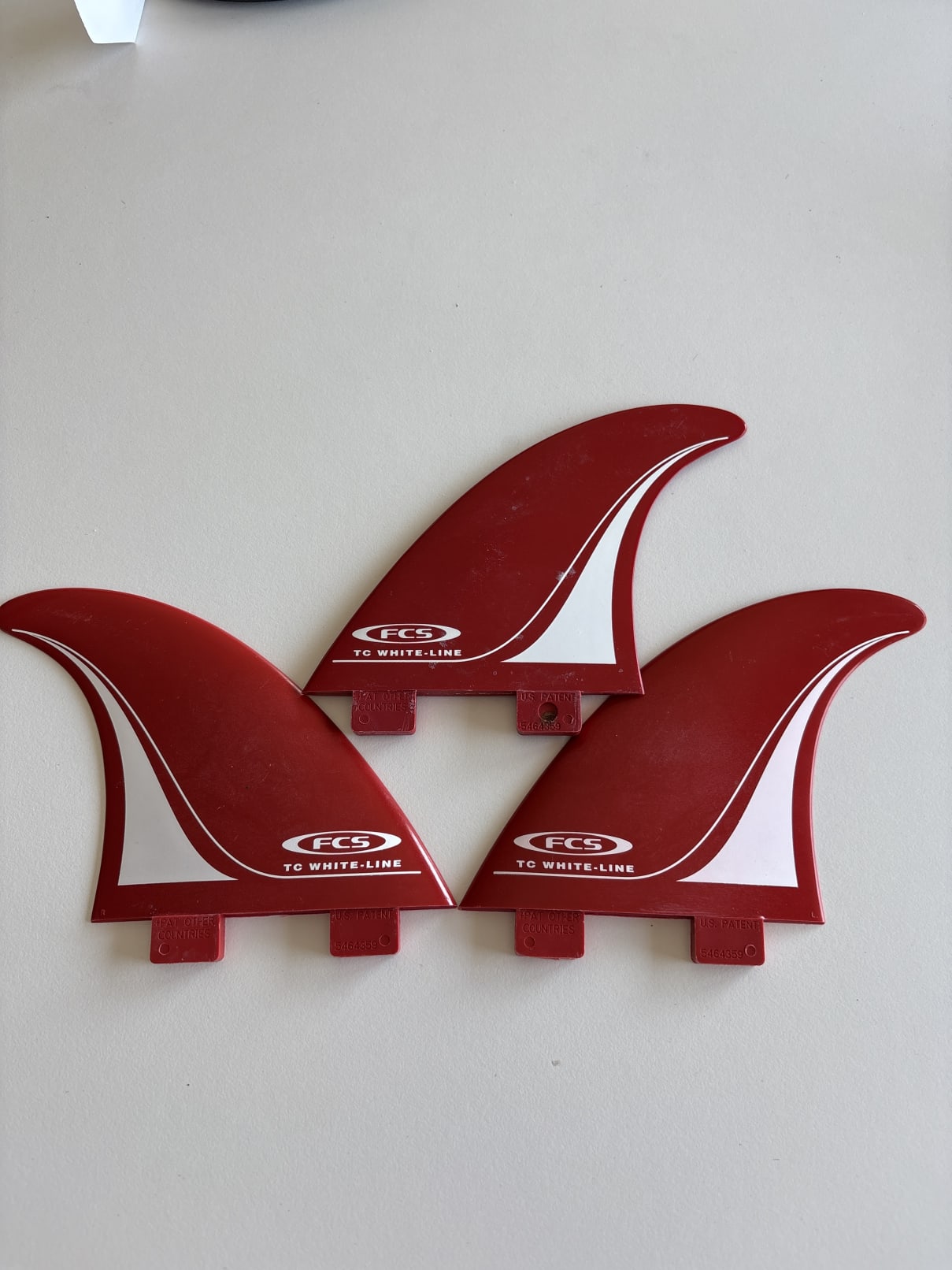 FCS Fins TC White Line S