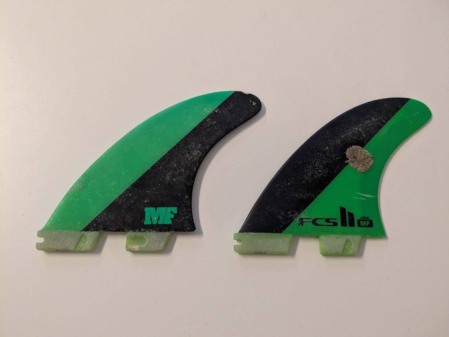 FCS Fins (incomplete set - centre and side) Mick Fanning L