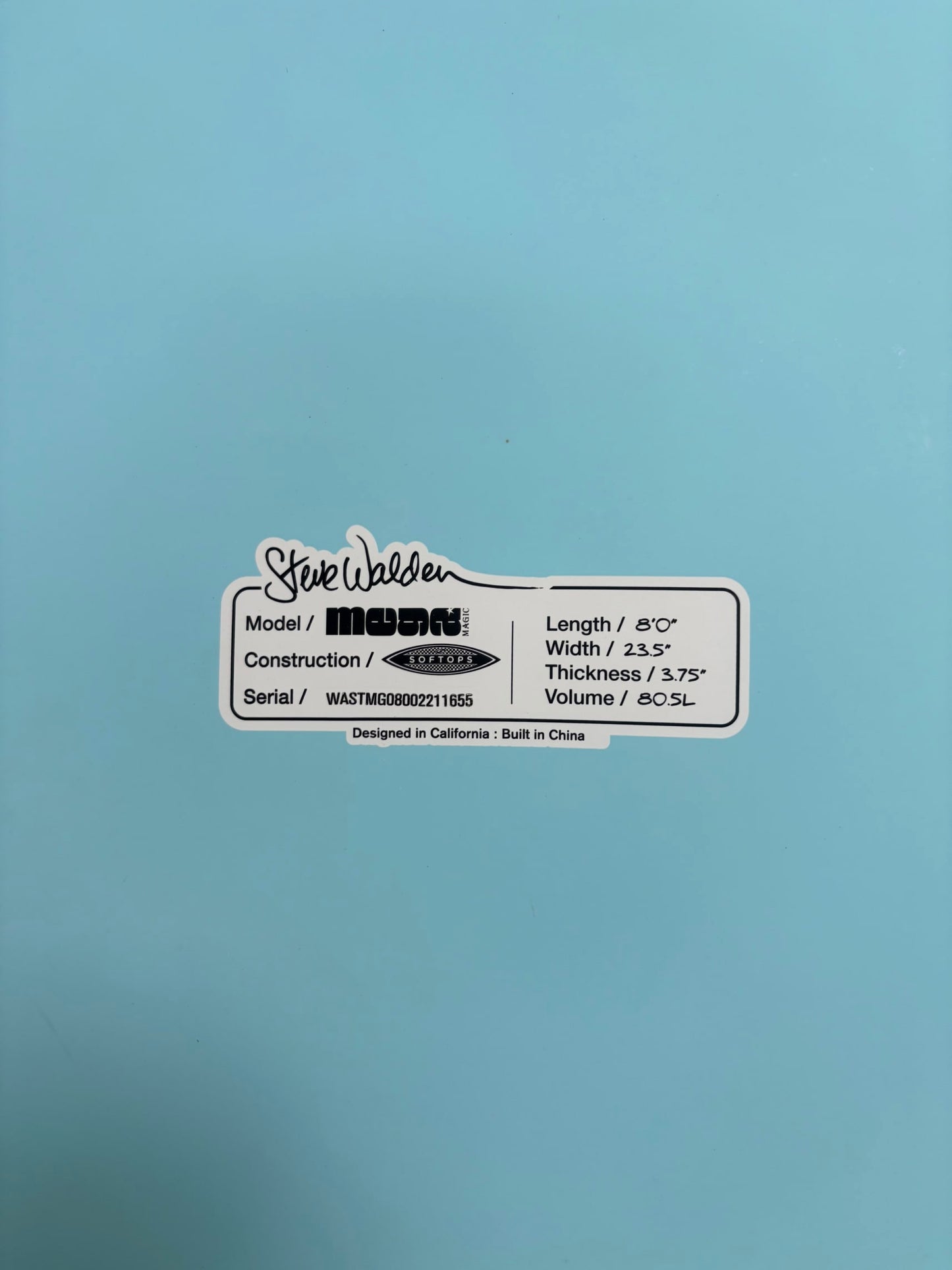 Walden Mega Magic 8'0'' | 80.5 L