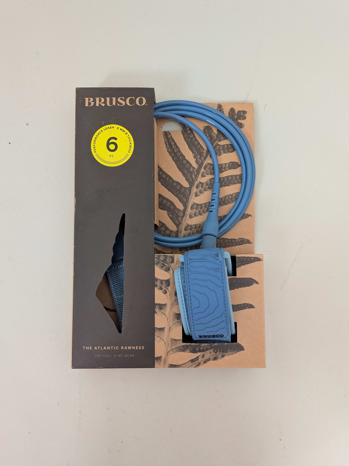 Brusco 6ft 6mm Atlantic Blue Leash 6ft