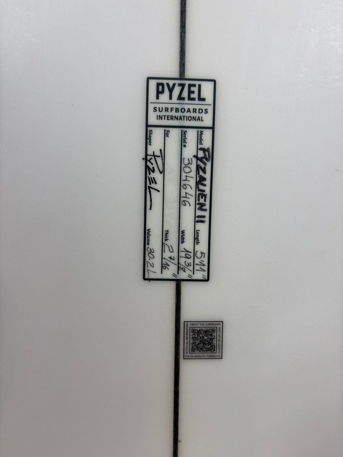 Pyzel Pyzalien II 5'11'' | 30.2 L