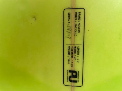 Modern Love Child 6'0'' | 38.6 L