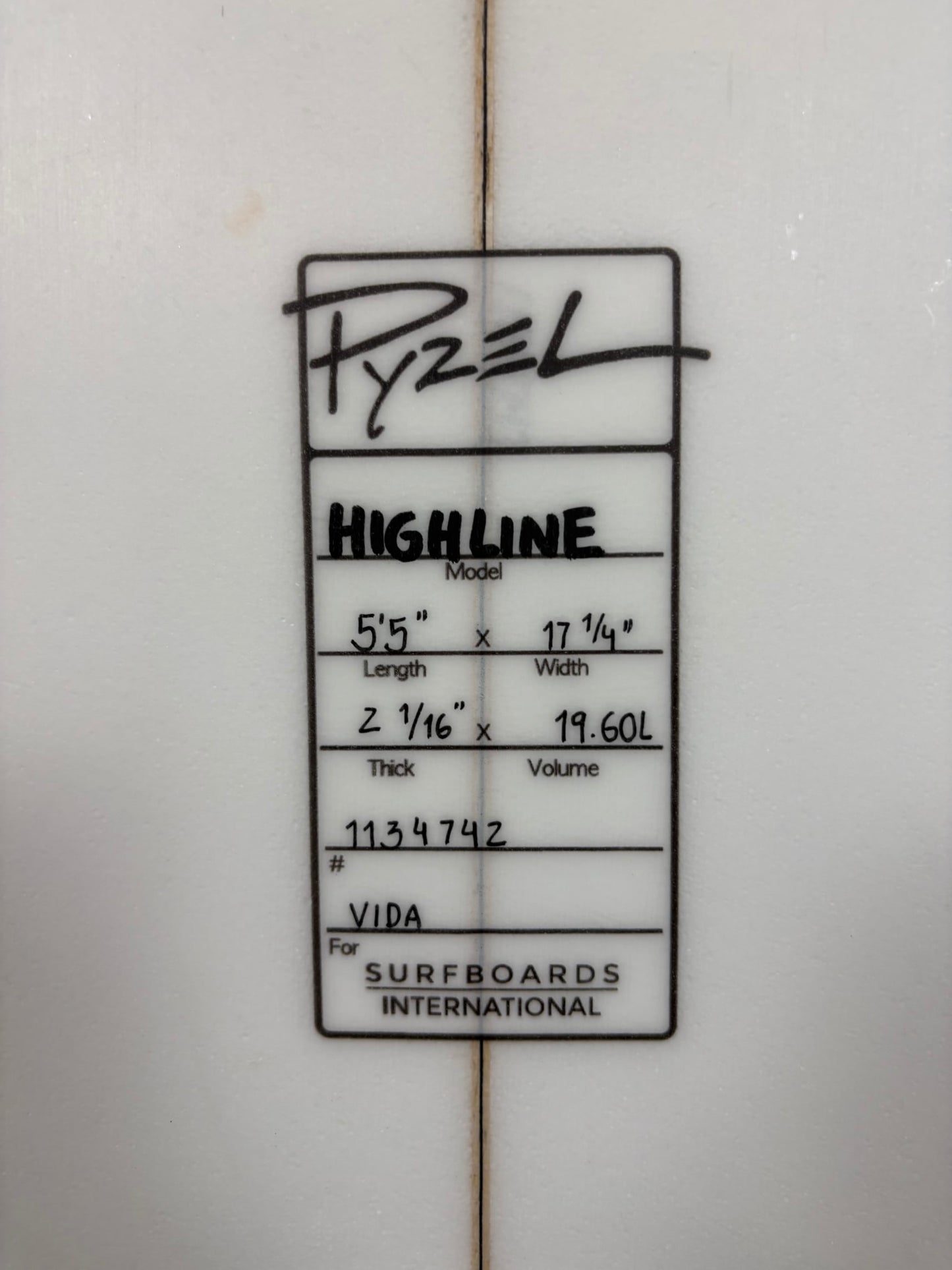 Pyzel HighLine 5'5'' | 19.6 L