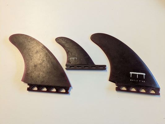 Macho  Fins Twin Single Tab + Stabiliser M